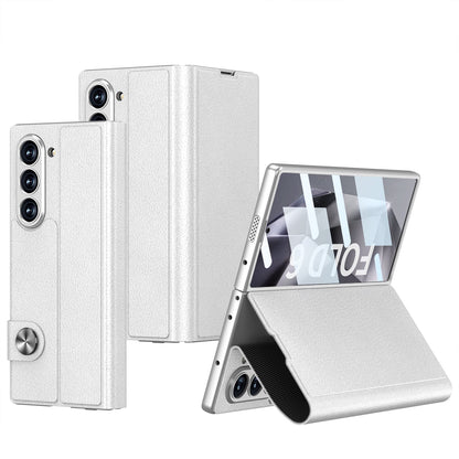 Luxurious Leather Cover Shockproof Phone Case With Screen Protector For Galaxy Z Fold 6/7