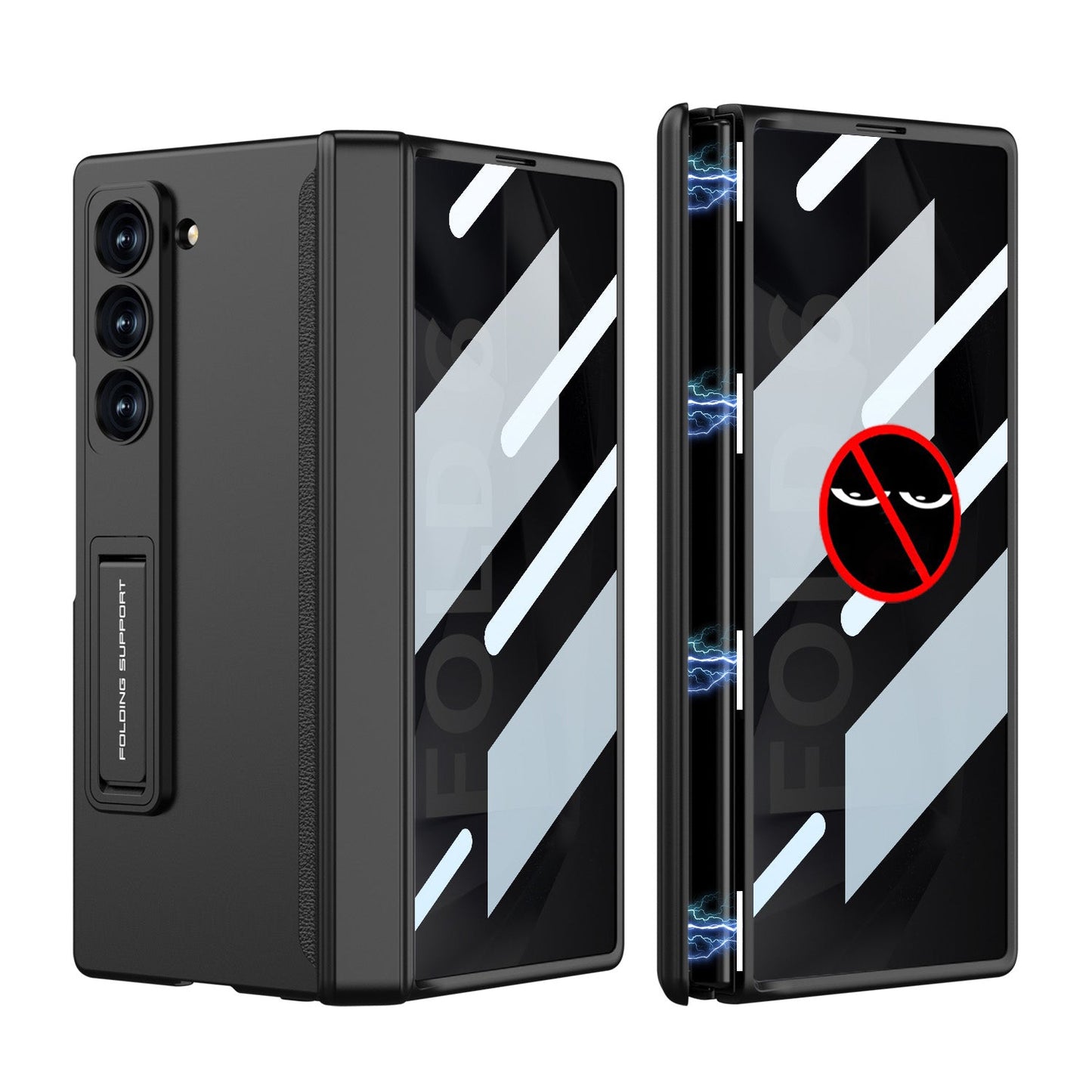 Magnetic Hinge Hidden Bracket All-included Case With Back Screen Protector For Galaxy Z Fold 6/5/4/3