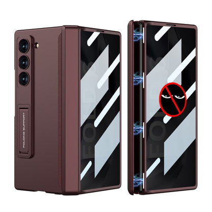 Magnetic Hinge Hidden Bracket All-included Case With Back Screen Protector For Galaxy Z Fold 6/5/4/3