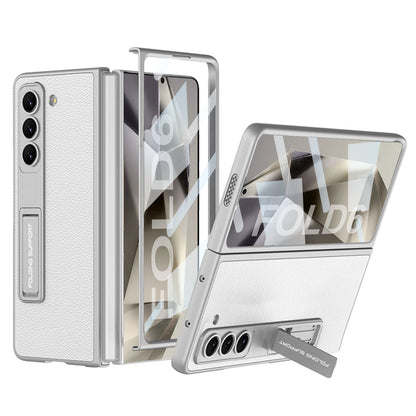 Luxury Leather Shockproof Phone Case With Screen Protector For Galaxy Z Fold6