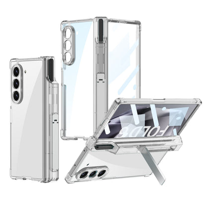 Magnetic Shockproof Phone Case With Screen Glass Protector & Pen Box Hinge For Galaxy Z Fold 6/5