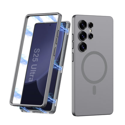 Magnetic Shockproof Phone Cover With Screen Protector For Galaxy S25 Ultra