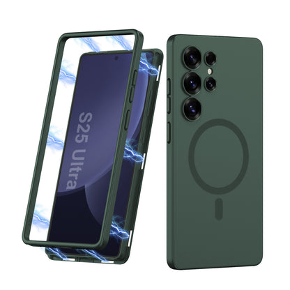 Magnetic Shockproof Phone Cover With Screen Protector For Galaxy S25 Ultra