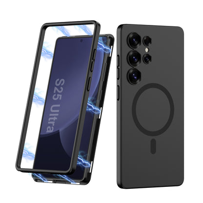 Magnetic Shockproof Phone Cover With Screen Protector For Galaxy S25 Ultra