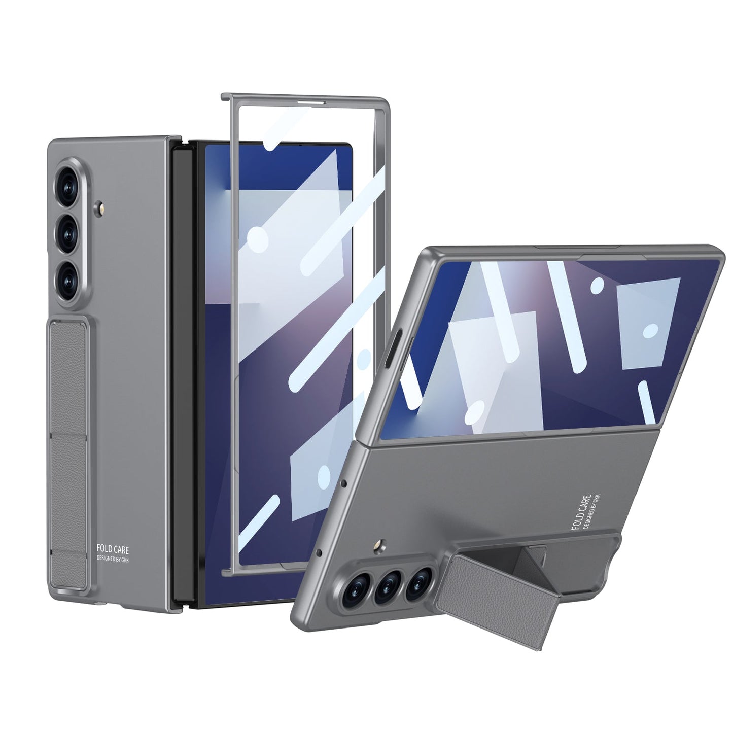 Ultra-thin Phone Case With Back Screen Protector & Wristband For Galaxy Z Fold 7