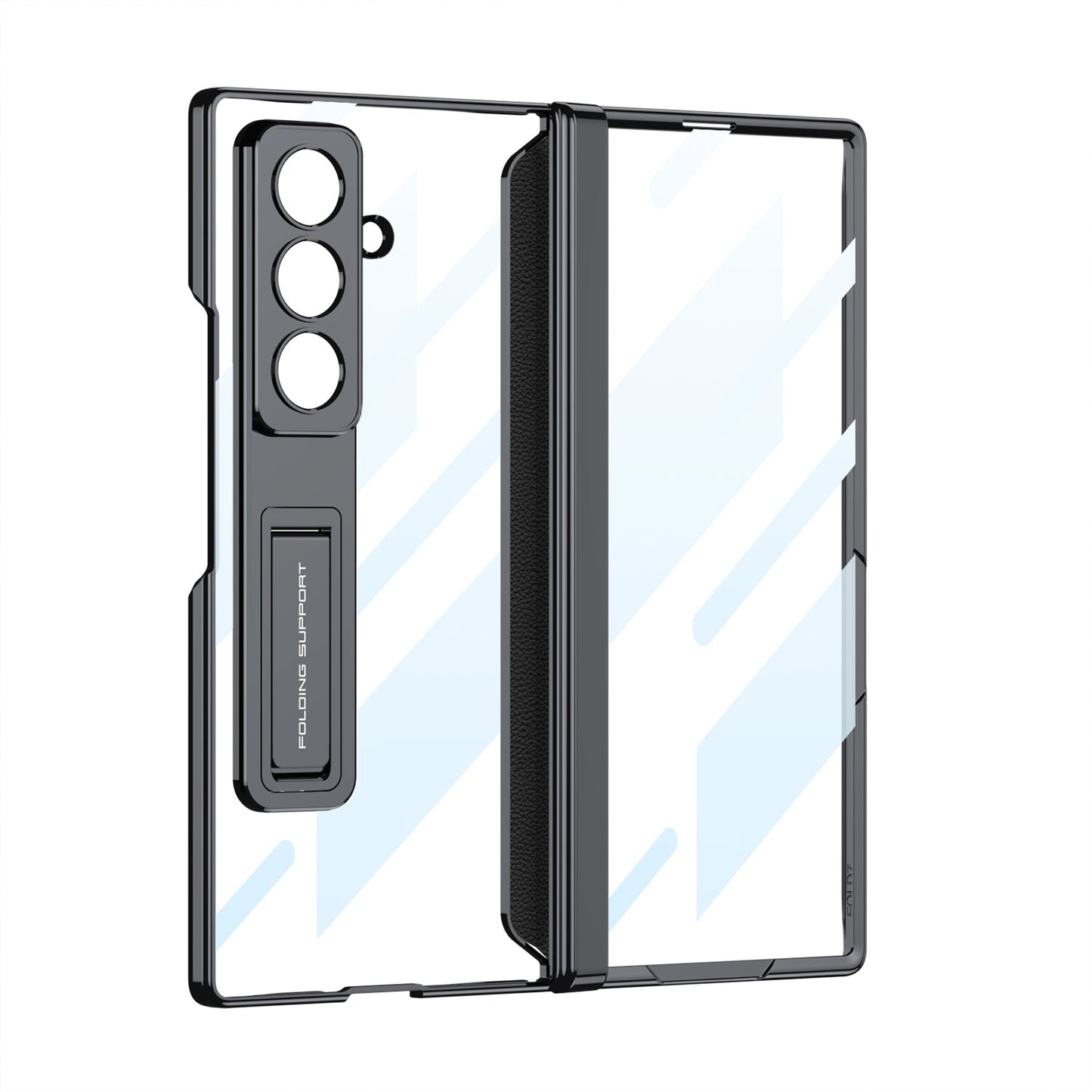 Business-style Electroplated Clear Phone Case For Galaxy Z Fold 7