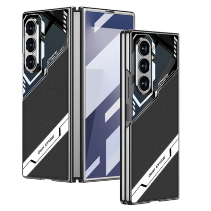 Electroplating Leather Shockproof Phone Case With Screen Protector For Galaxy Z Fold 7/6