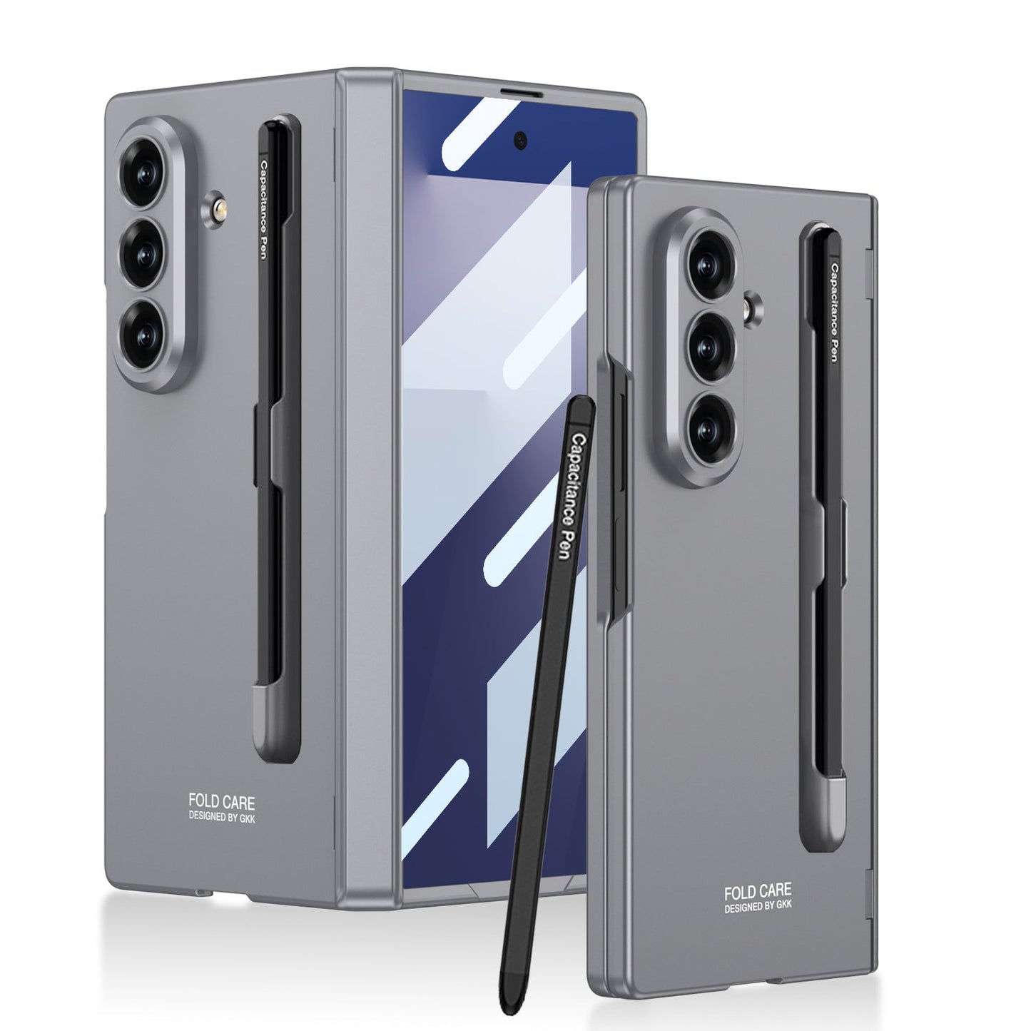 Business-style Magnetic Hinge Phone Case With Pen Slot & Stylus For Galaxy Z Fold7