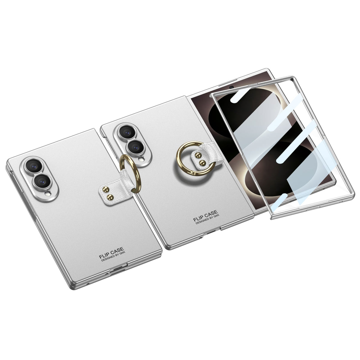 Galaxy Z Fold8 Wide Ultra Fashion Phone Case with Built-In Tempered Glass & Ring Holder