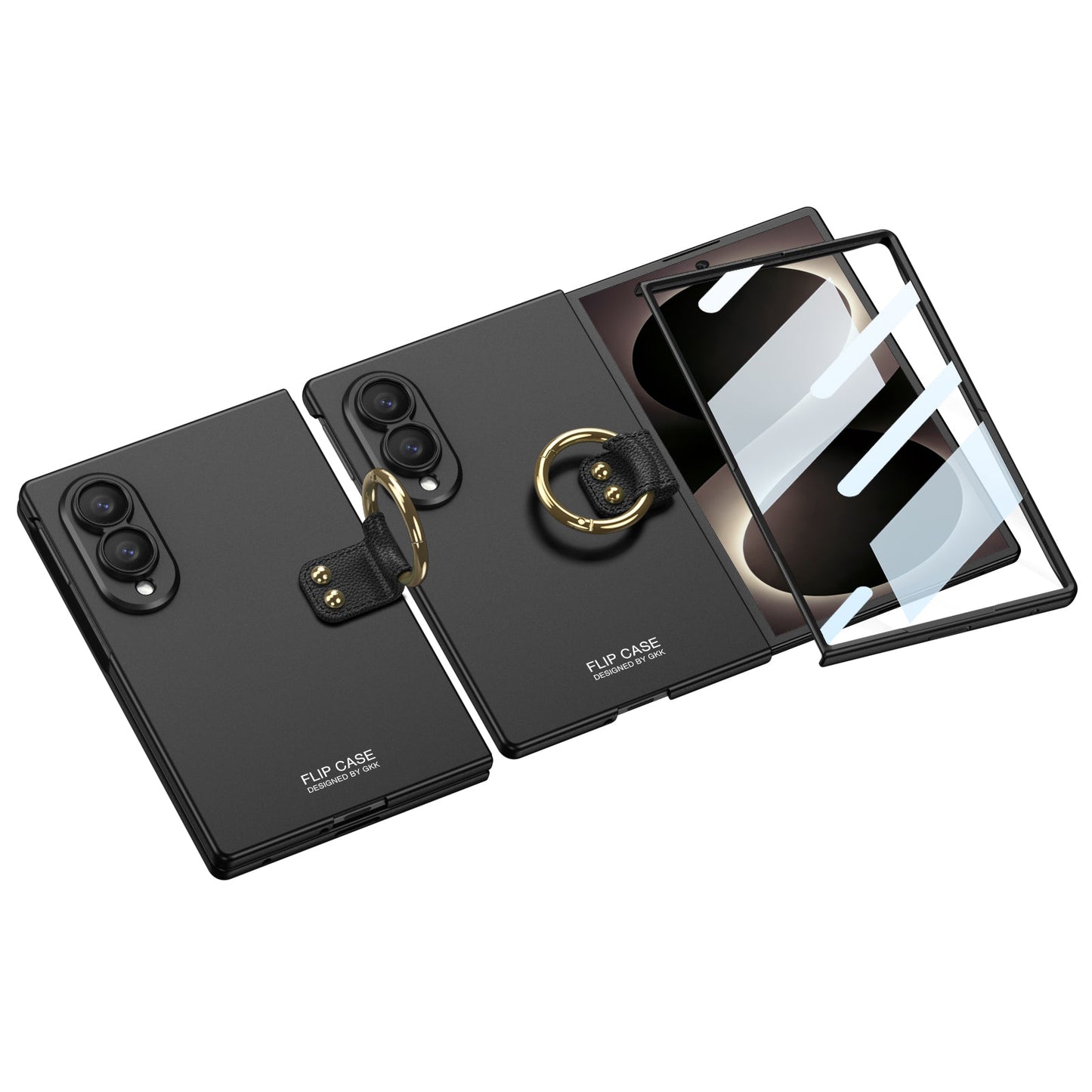 Galaxy Z Fold8 Wide Ultra Fashion Phone Case with Built-In Tempered Glass & Ring Holder