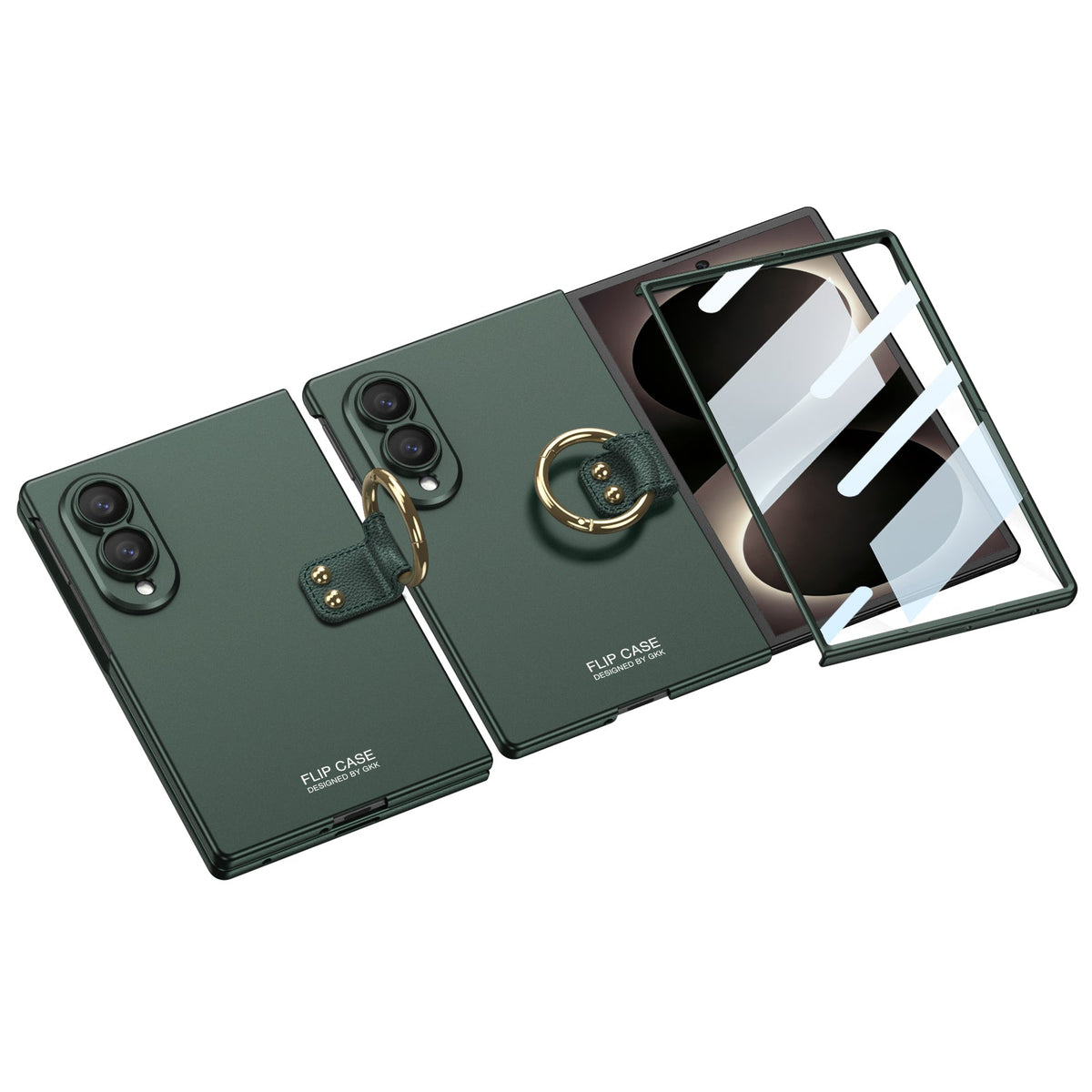 Galaxy Z Fold8 Wide Ultra Fashion Phone Case with Built-In Tempered Glass & Ring Holder