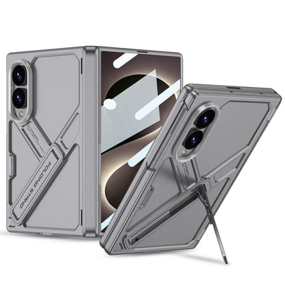 Armor Full-Body Protection Case For Galaxy Z Fold8 Wide Ultra – Hidden Kickstand,Tempered Glass Screen Protector
