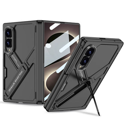 Armor Full-Body Protection Case For Galaxy Z Fold8 Wide Ultra – Hidden Kickstand,Tempered Glass Screen Protector