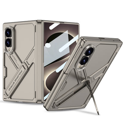 Armor Full-Body Protection Case For Galaxy Z Fold8 Wide Ultra – Hidden Kickstand,Tempered Glass Screen Protector