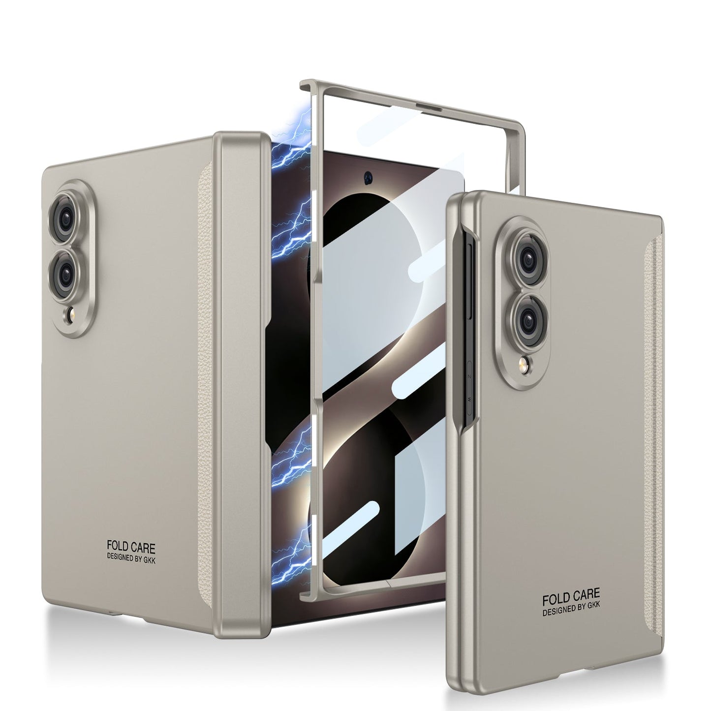 Magnetic Hinge All-included Case With Screen Glass Protector For Galaxy Z Fold8 Wide Ultra