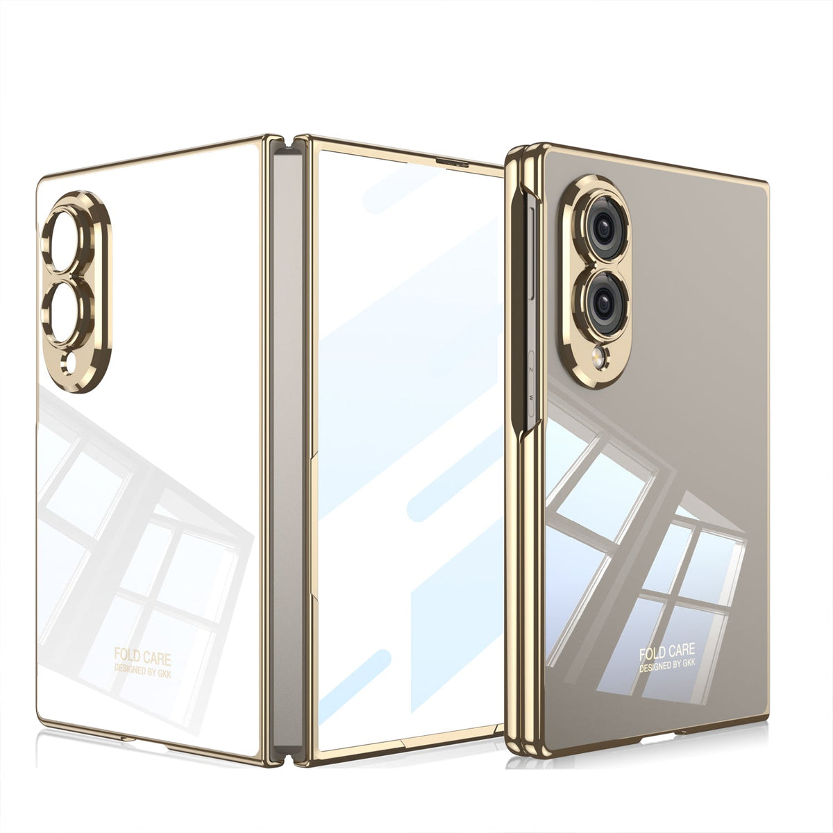 Galaxy Z Fold8 Wide Ultra Luxury Slim Case – Premium Matte Gold Full Coverage Foldable Phone Cover
