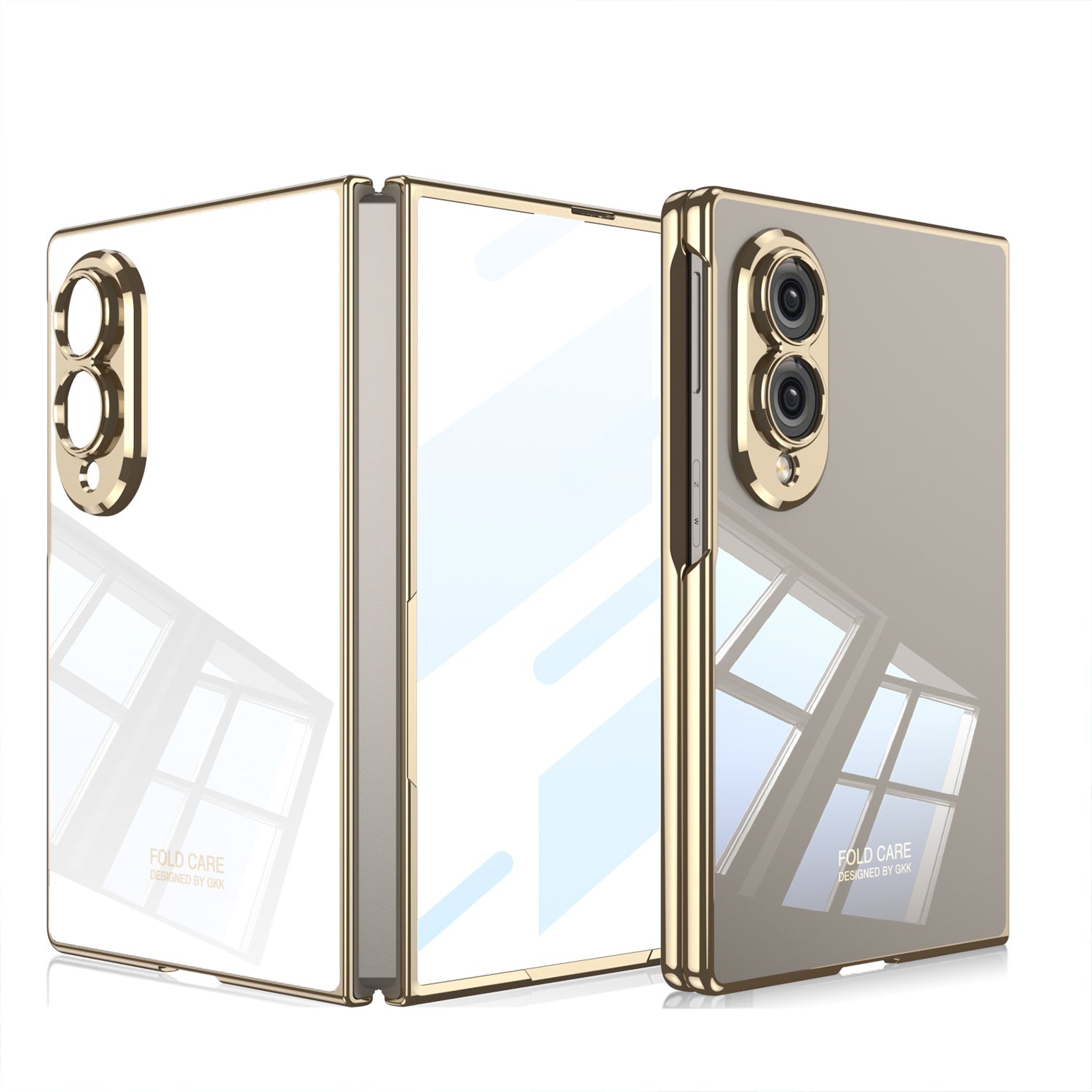 Galaxy Z Fold8 Wide Ultra Luxury Slim Case – Premium Matte Gold Full Coverage Foldable Phone Cover