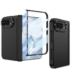 iPhone Duo - Magnetic Hinge Protection Business Cover Built-in Tempered Glass Film