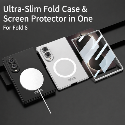 Galaxy Z Fold8 Wide Ultra Fashion Phone Case with Built-In Tempered Glass & Magnetic Coil
