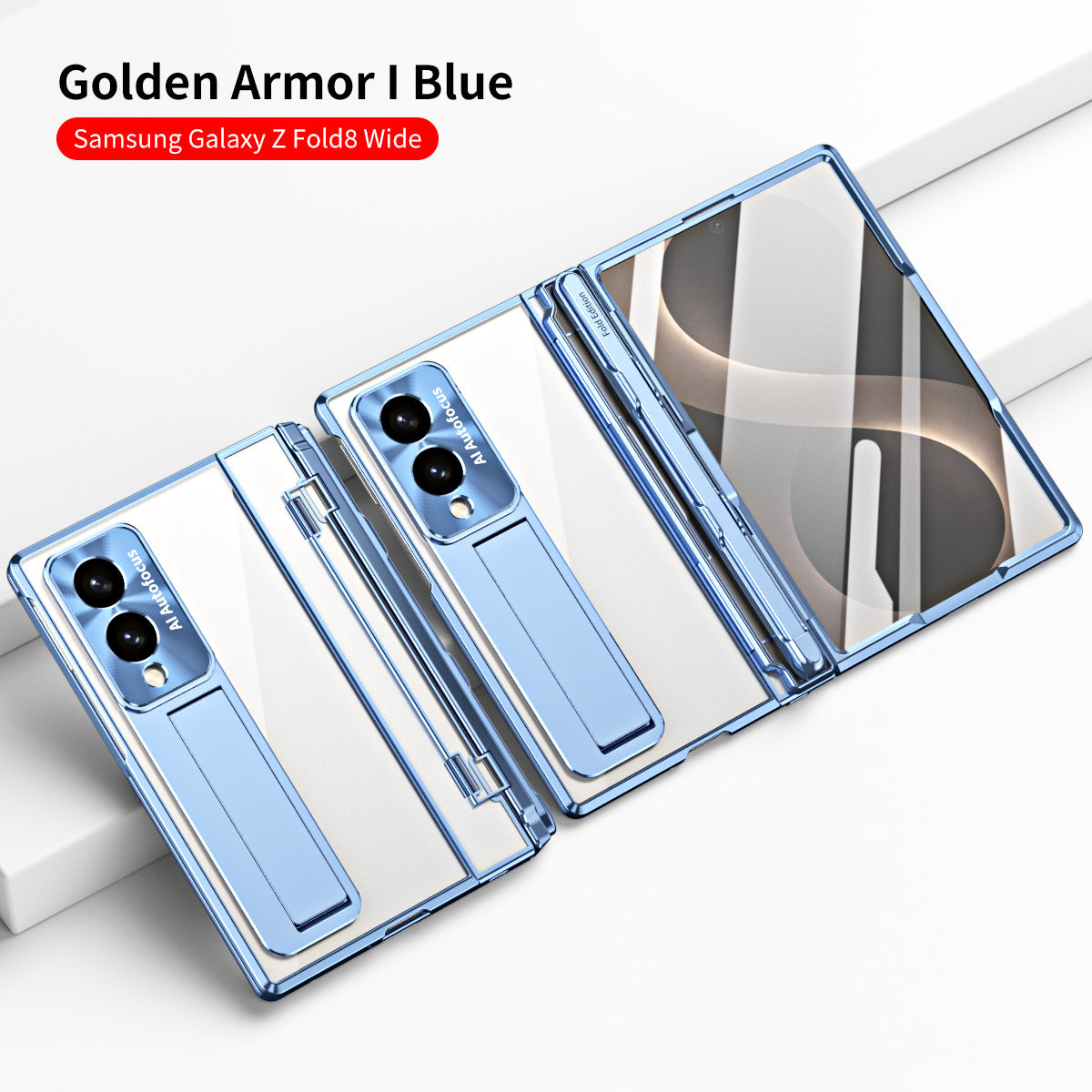 Armor Electroplated Shockproof Phone Case With Screen Protector For Galaxy Z Fold8 Wide Ultra