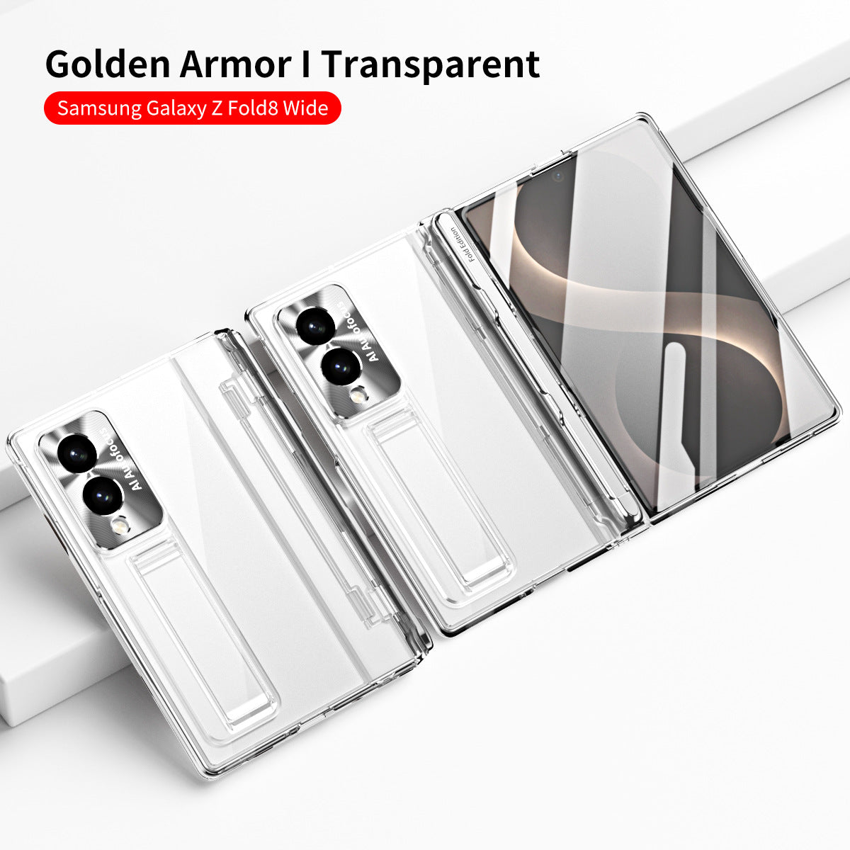 Armor Electroplated Shockproof Phone Case With Screen Protector For Galaxy Z Fold8 Wide Ultra