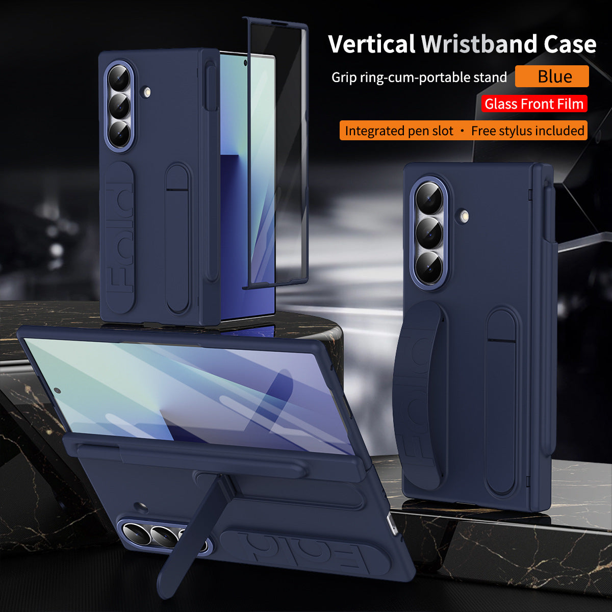 Shockproof Phone Case With Screen Protector & Higne Pen Box For Galaxy Z Fold 7/6/5/4/3