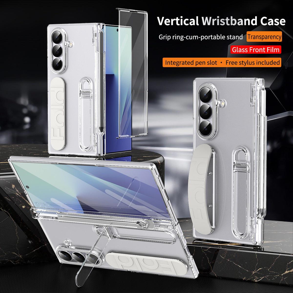 Shockproof Phone Case With Screen Protector & Higne Pen Box For Galaxy Z Fold 7/6/5/4/3