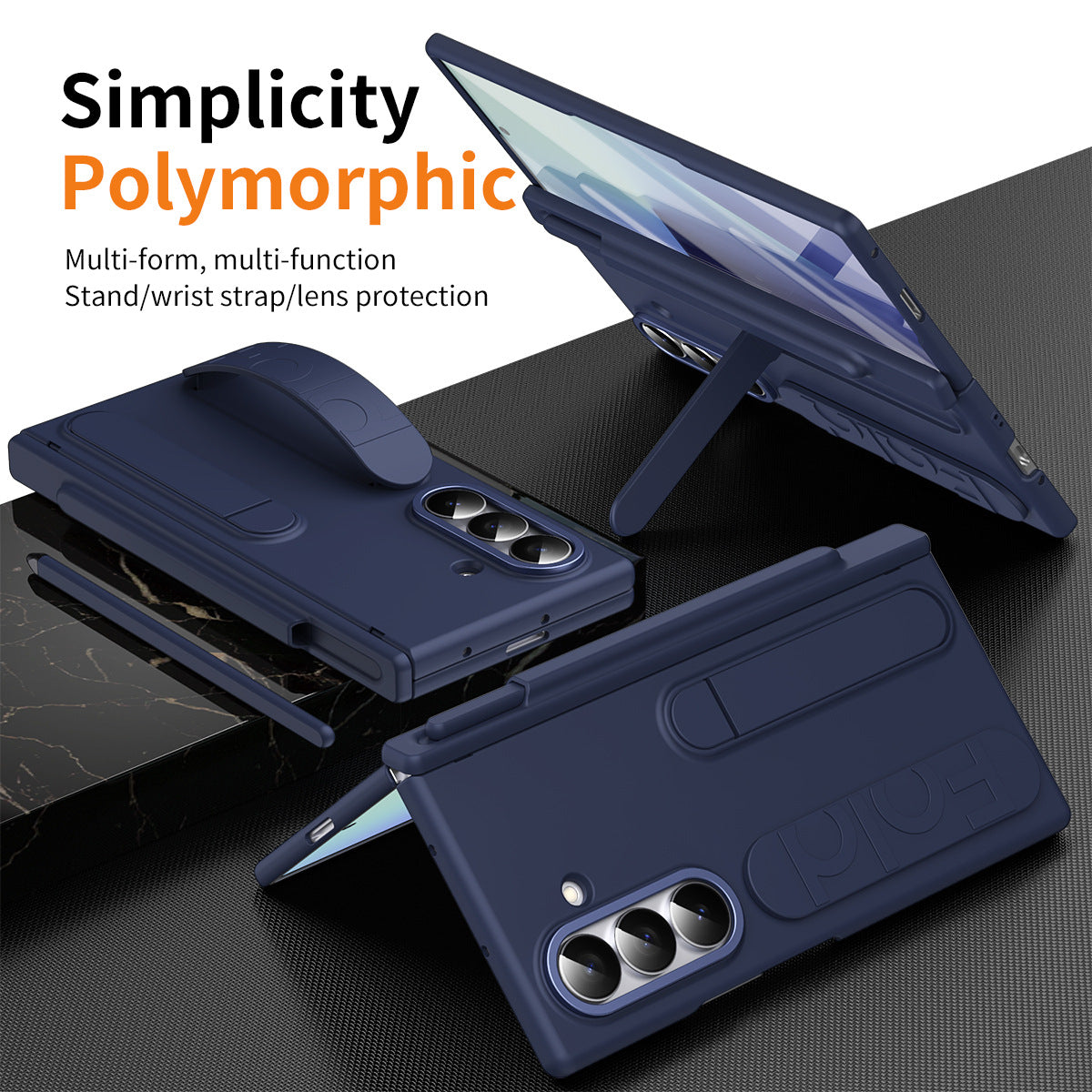 Shockproof Phone Case With Screen Protector & Higne Pen Box For Galaxy Z Fold 7/6/5/4/3