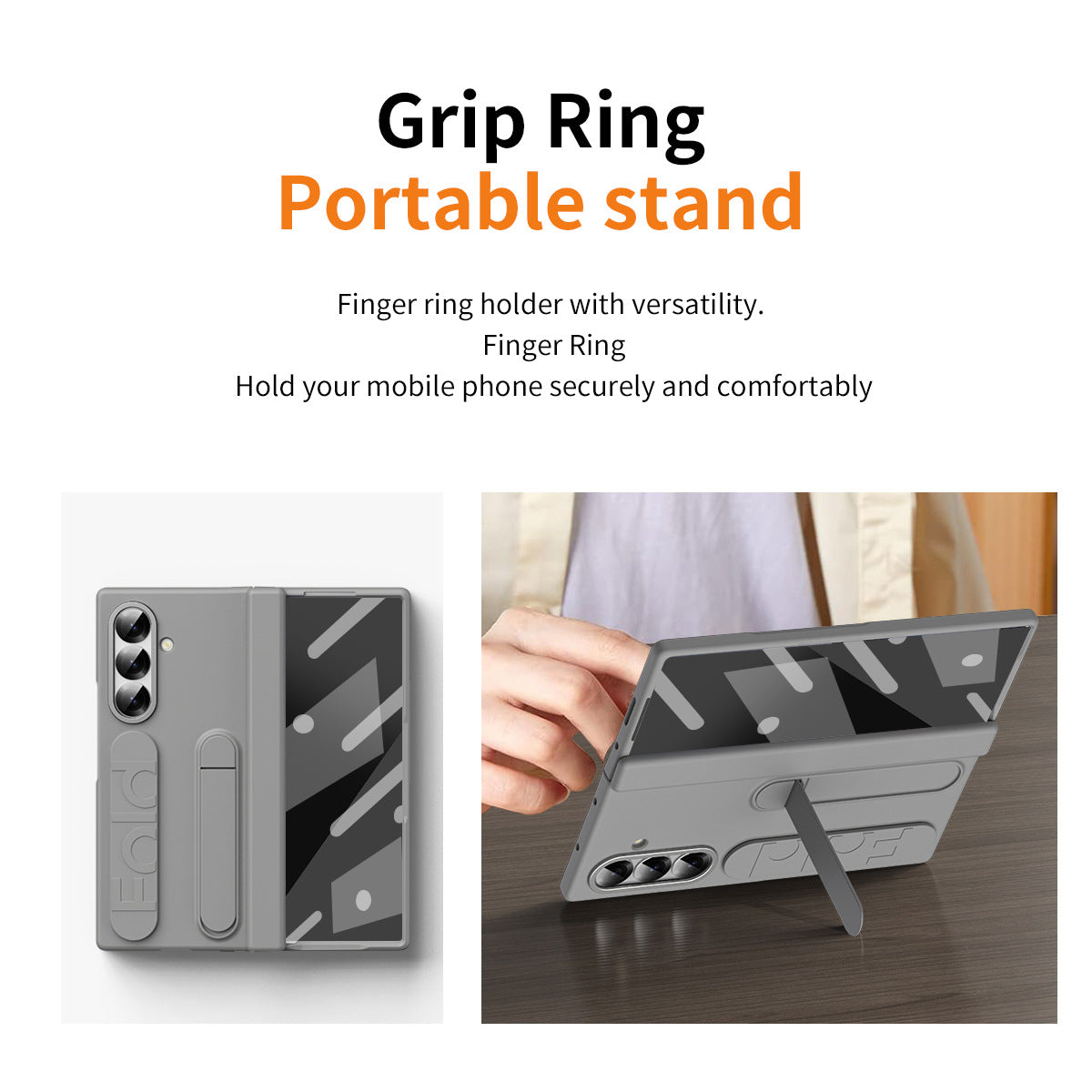 Wristband Holder Hinge Shockproof Phone Case With Screen Protector For Galaxy Z Fold 7/6/5/4/3