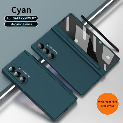 Shockproof Phone Case With Glass Front Film & Stylus For Galaxy Z Fold 6/7