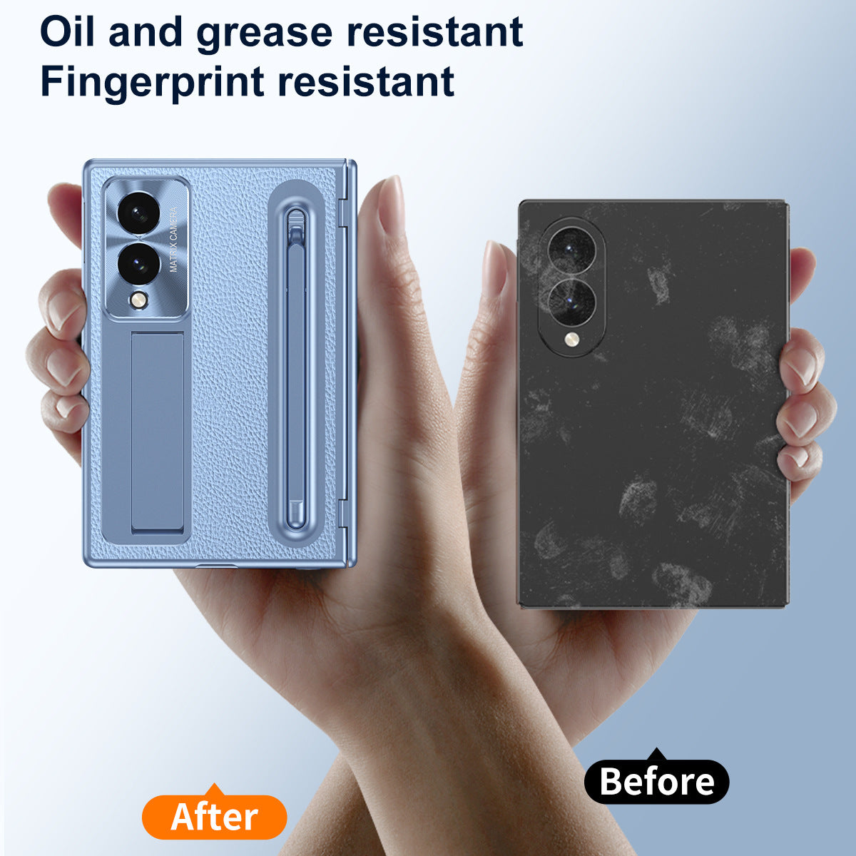 Golden Electroplated Leather Phone Case With Built-in Tempered Glass & Stylus For Galaxy Z Fold8 Wide Ultra
