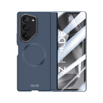 Metal Lens Holder Shockproof Phone Case With Privacy Screen Protector For Galaxy Z Fold6