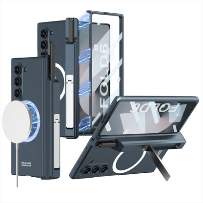 Magnetic Hinge Hidden Bracket All-included Case With Pen Box For Galaxy Z Fold8 Wide Ultra