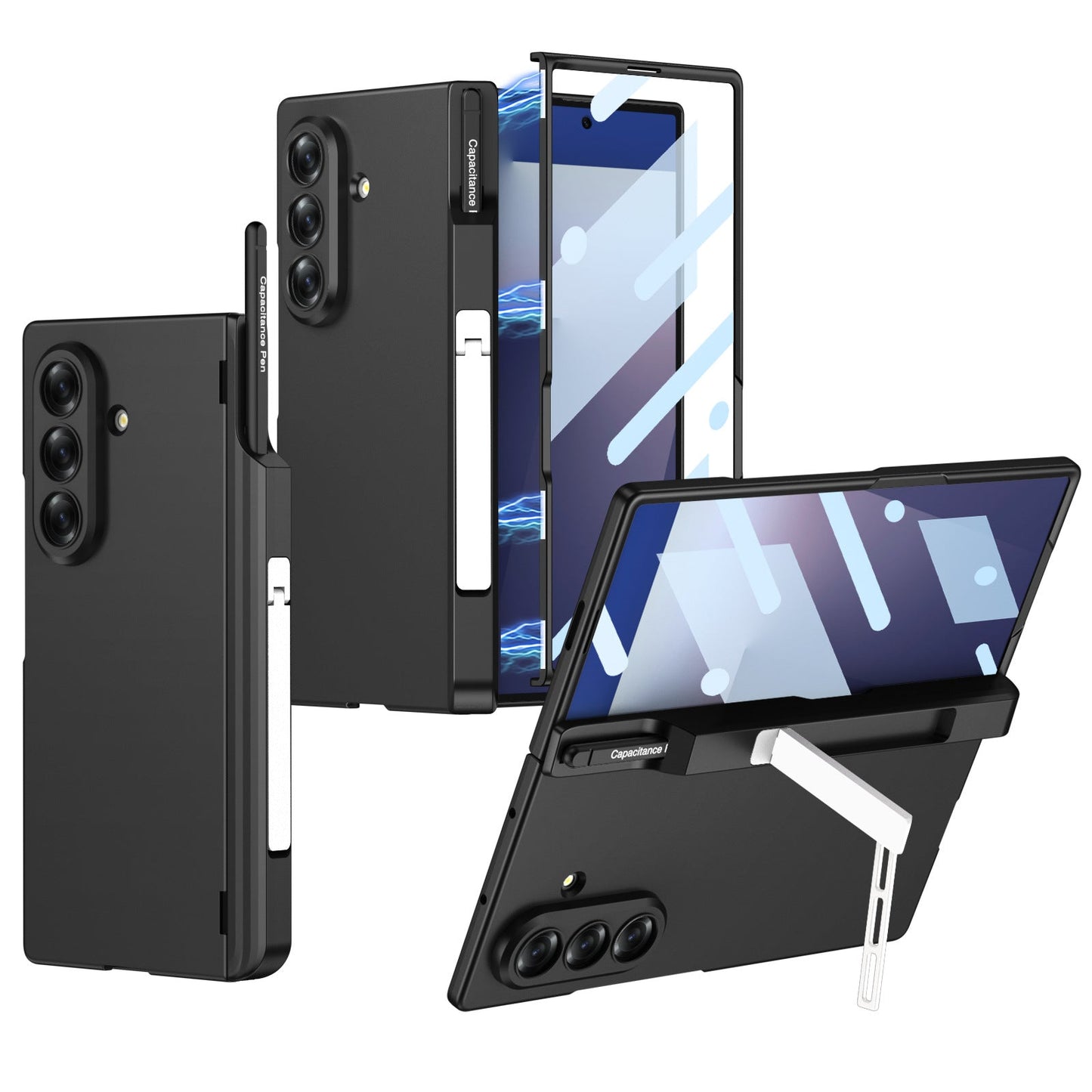 Magnetic Hinge All-included Phone Case With Pen Box For Galaxy Z Fold 7