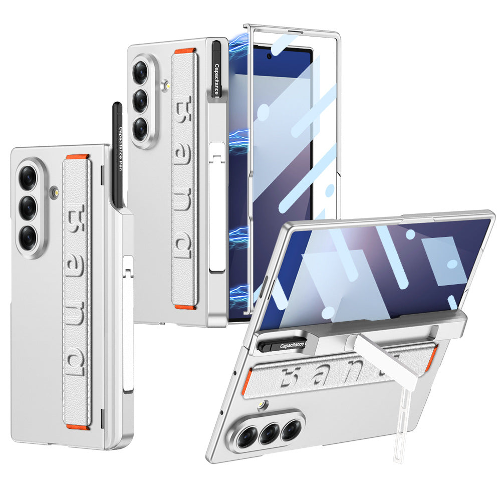 Magnetic Hinge All-included Case With Pen Box & Wristband For Galaxy Z Fold 7/6/5