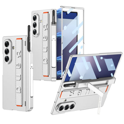 Magnetic Hinge All-included Case With Pen Box & Wristband For Galaxy Z Fold 7/6/5