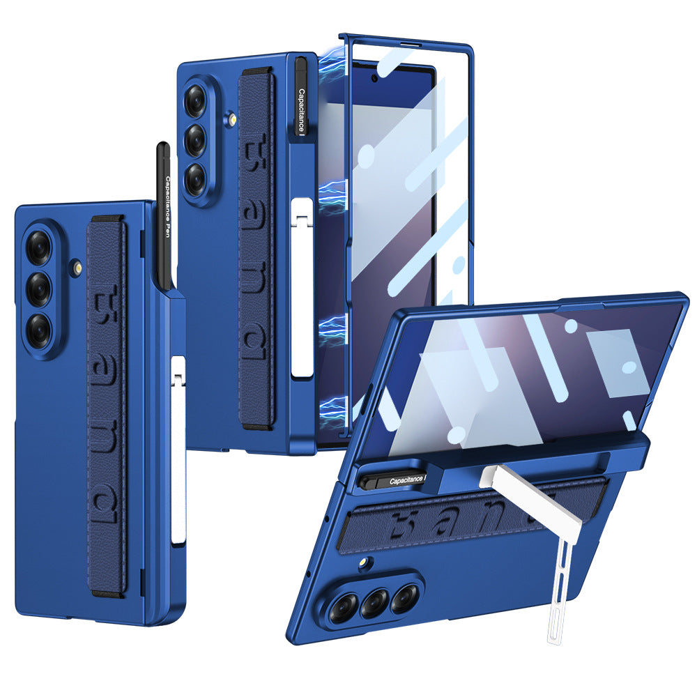 Magnetic Hinge All-included Case With Pen Box & Wristband For Galaxy Z Fold 7/6/5