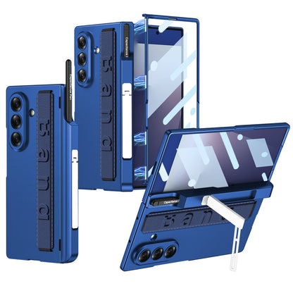 Magnetic Hinge All-included Case With Pen Box & Wristband For Galaxy Z Fold 7/6/5