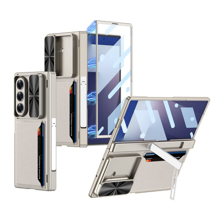 Magnetic Hinge Hidden Bracket All-included Case With Camera Protector For Galaxy Z Fold 7