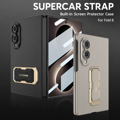 Galaxy Z Fold8 Wide Ultra Fashion Phone Case with Built-In Tempered Glass & Wristband