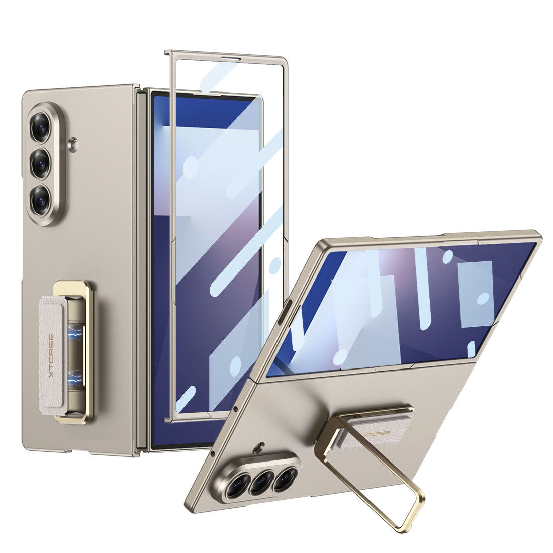 Galaxy Z Fold8 Wide Ultra Fashion Phone Case with Built-In Tempered Glass & Wristband