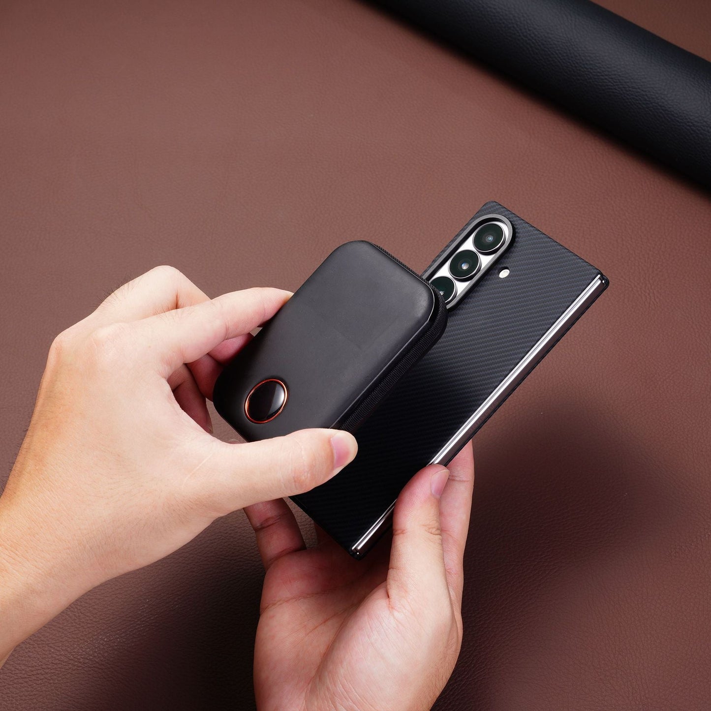 Carbon Fiber Protective Phone Case For Galaxy Z Fold
