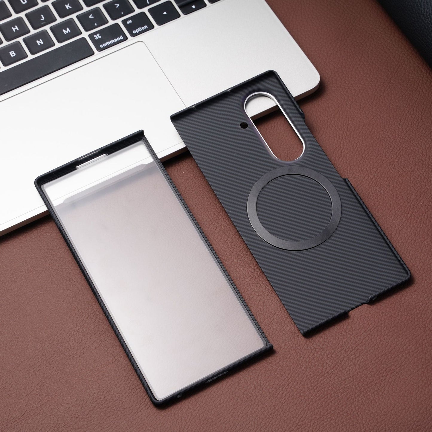 Carbon Fiber Protective Phone Case For Galaxy Z Fold