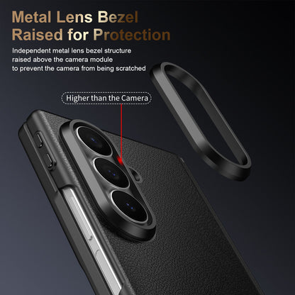 Leather Protective Intelligent Phone Case For Galaxy Z Fold