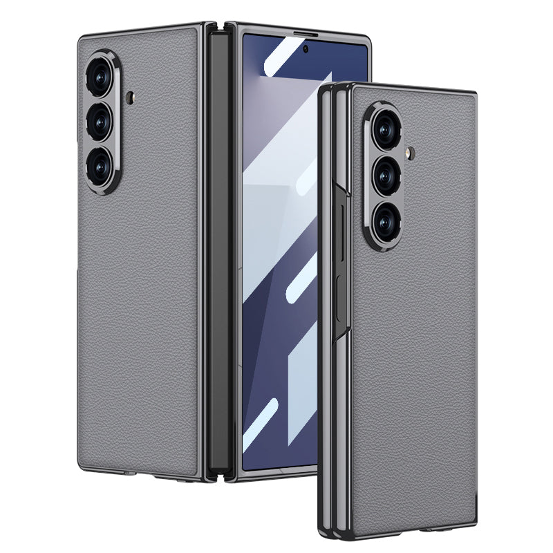 Luxurious Leather Cover For Galaxy Z Fold7 Fold6 Fold5 Fold4