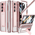 Armor Electroplated Anti-fall Protective Phone Case For Samsung Galaxy Z Fold3/4/5 With Back Screen Glass - Mycasety Mycasety
