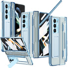 Armor Electroplated Anti-fall Protective Phone Case For Samsung Galaxy Z Fold3/4/5 With Back Screen Glass - Mycasety Mycasety