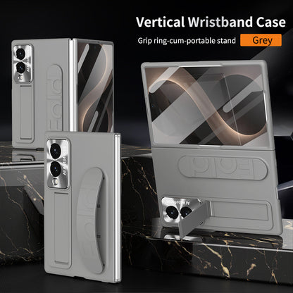 Armor Phone Case Built-In Tempered Glass, Hidden Kickstand & Wrist Strap For Galaxy Z Fold8 Wide Ultra