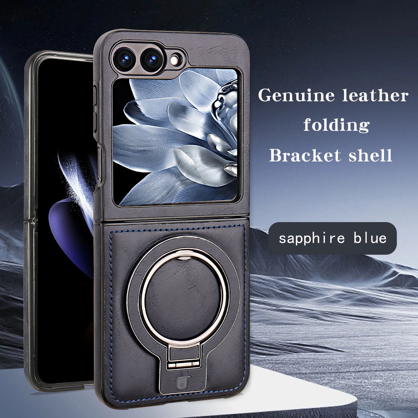 Magnetic Bracket Leather Shockproof Phone Case For Galaxy Z Flip 6/5/4/3