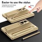 Armor Electroplated Phone Case With Pen Tray & Stylus & Glass Film For Galaxy Z Fold8 Wide Ultra
